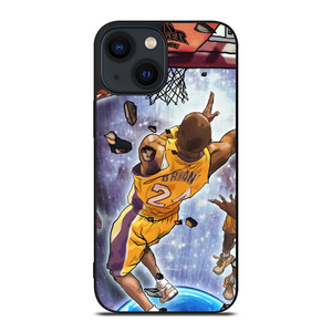 LA LAKERS KOBE BRYANT JUMP ART iPhone 14 Plus Case LA LAKERS KOBE BRYANT JUMP ART iPhone 14 Plus Case