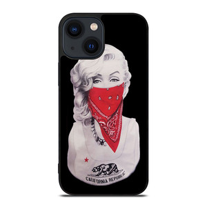 MARILYN MONROE RED BANDANA GANGSTER iPhone 14 Plus Case