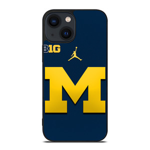 MICHIGAN WOLVERINES BLUE LOGO iPhone 14 Plus Case MICHIGAN WOLVERINES BLUE LOGO iPhone 14 Plus Case