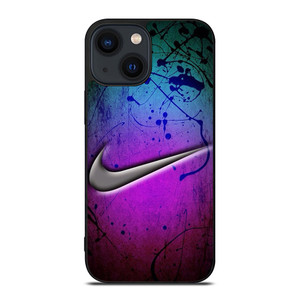 NIKE LOGO GREEN VIOLET iPhone 14 Plus Case NIKE LOGO GREEN VIOLET iPhone 14 Plus Case