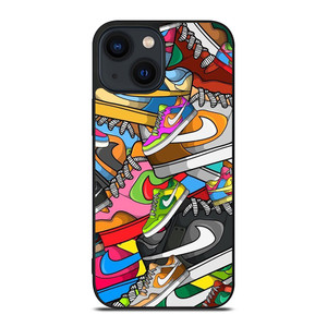 NIKE SHOES ART COLLAGE iPhone 14 Plus Case NIKE SHOES ART COLLAGE iPhone 14 Plus Case