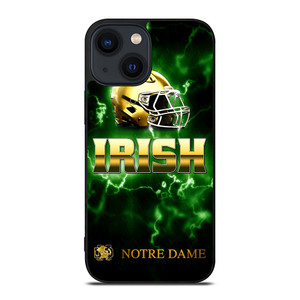 NOTRE DAME IRISH LOGO GREEN iPhone 14 Plus Case NOTRE DAME IRISH LOGO GREEN iPhone 14 Plus Case