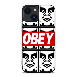 OBEY LOGO COLLAGE iPhone 14 Plus Case OBEY LOGO COLLAGE iPhone 14 Plus Case