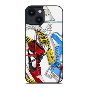 OFF WHITE AIR JORDAN SHOES iPhone 14 Plus Case OFF WHITE AIR JORDAN SHOES iPhone 14 Plus Case