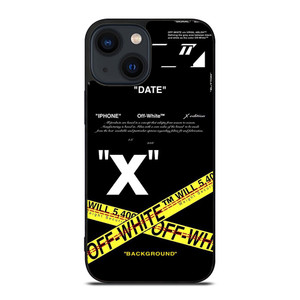 OFF WHITE X BACKGROUND iPhone 14 Plus Case