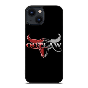 OUTLAW LOGO RED SILVER METAL iPhone 14 Plus Case