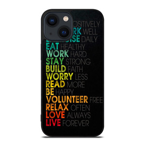 QUOTE INSPIRATIONAL THINK POSITIVELY iPhone 14 Plus Case QUOTE INSPIRATIONAL THINK POSITIVELY iPhone 14 Plus Case