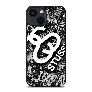 STUSSY ABSTRACT LOGO iPhone 14 Plus Case STUSSY ABSTRACT LOGO iPhone 14 Plus Case