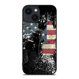 SWAT EAGLE AMERICAN FLAG iPhone 14 Plus Case SWAT EAGLE AMERICAN FLAG iPhone 14 Plus Case