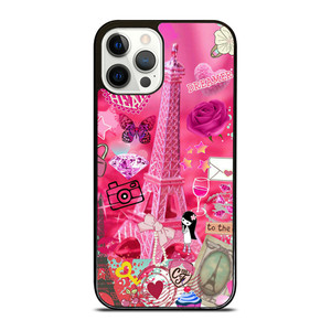 PINK PARIS CUTE iPhone 12 Pro Case PINK PARIS CUTE iPhone 12 Pro Case