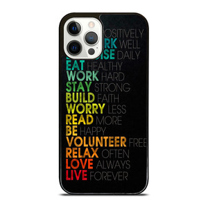 QUOTE INSPIRATIONAL THINK POSITIVELY iPhone 12 Pro Case QUOTE INSPIRATIONAL THINK POSITIVELY iPhone 12 Pro Case