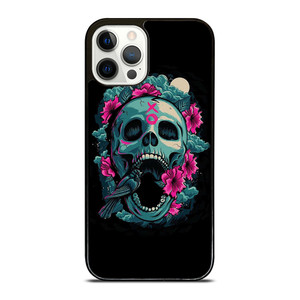 SKULL ROSE VIOLET ARTWORK iPhone 12 Pro Case SKULL ROSE VIOLET ARTWORK iPhone 12 Pro Case
