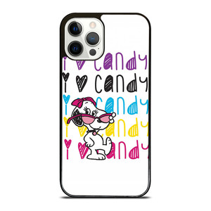 SNOOPY I LOVE CANDY iPhone 12 Pro Case SNOOPY I LOVE CANDY iPhone 12 Pro Case