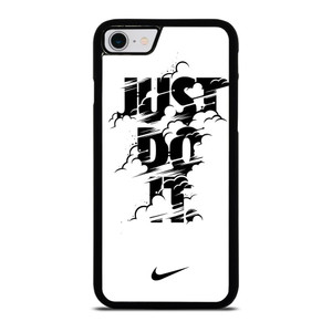 NIKE LOGO JUST DO IT GLITCH BLACK iPhone SE 2022 Case