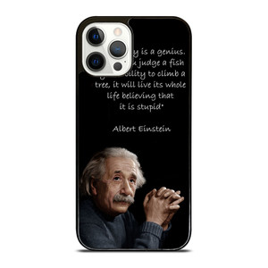 THE GENIUS ALBERT EINSTEIN QUOTE iPhone 12 Pro Case THE GENIUS ALBERT EINSTEIN QUOTE iPhone 12 Pro Case