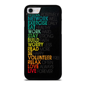 QUOTE INSPIRATIONAL THINK POSITIVELY iPhone SE 2022 Case