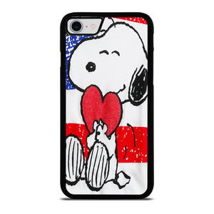 SNOOPY HEARTS AMERICA GIRLS PEANUTS iPhone SE 2022 Case
