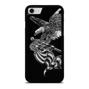 AMERICAN FLAG EAGLE SKETCH iPhone SE 2022 Case