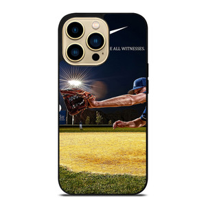 NIKE LOGO WE ARE ALL WITNESSES BASEBALL iPhone 14 Pro Max Case
