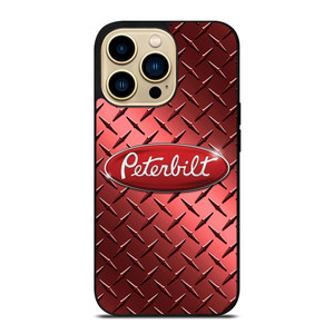 PETERBILT LOGO RED METAL iPhone 14 Pro Max Case