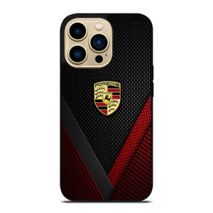 PORSCHE LOGO CARBON iPhone 14 Pro Max Case PORSCHE LOGO CARBON iPhone 14 Pro Max Case