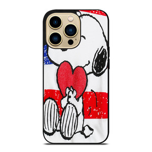 SNOOPY HEARTS AMERICA GIRLS PEANUTS iPhone 14 Pro Max Case SNOOPY HEARTS AMERICA GIRLS PEANUTS iPhone 14 Pro Max Case