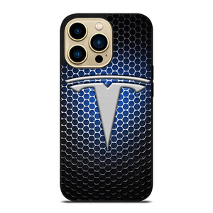 TESLA LOGO BLUE LIGHT iPhone 14 Pro Max Case TESLA LOGO BLUE LIGHT iPhone 14 Pro Max Case