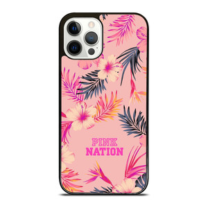 VICTORIA SECRET PINK NATION FLORAL BG iPhone 12 Pro Case
