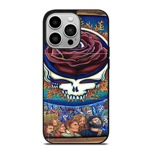 GRATEFUL DEAD SKULL ROSE iPhone 14 Pro Case GRATEFUL DEAD SKULL ROSE iPhone 14 Pro Case