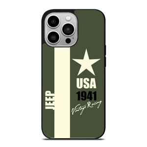 JEEP VINTAGE RACING USA iPhone 14 Pro Case JEEP VINTAGE RACING USA iPhone 14 Pro Case