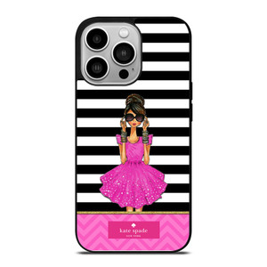 KATE SPADE PINK GIRLS iPhone 14 Pro Case KATE SPADE PINK GIRLS iPhone 14 Pro Case