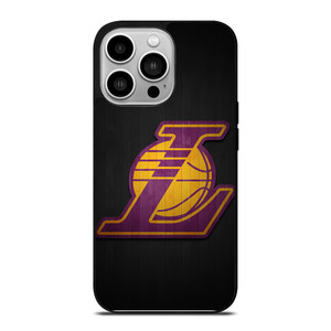 LA LAKERS WOODEN LOGO iPhone 14 Pro Case