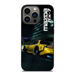 MAZDA RX7 SPEEDRACER YELLOW iPhone 13 Pro Case MAZDA RX7 SPEEDRACER YELLOW iPhone 13 Pro Case