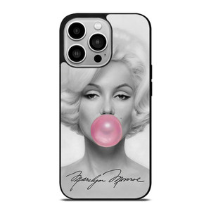 MARILYN MONROE PINK BUBBLEGUM ART iPhone 14 Pro Case