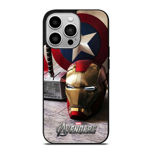 MARVEL AVENGER TEAM CAPTAIN AMERICA IRONMAN THOR iPhone 14 Pro Case