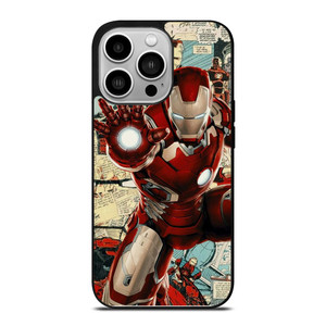 MARVEL IRONMAN COLLAGE COMIC iPhone 14 Pro Case