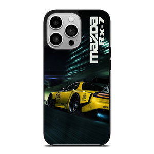 MAZDA RX7 SPEEDRACER YELLOW iPhone 14 Pro Case MAZDA RX7 SPEEDRACER YELLOW iPhone 14 Pro Case