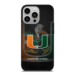 MIAMI HURRICANES UM 3 iPhone 14 Pro Case