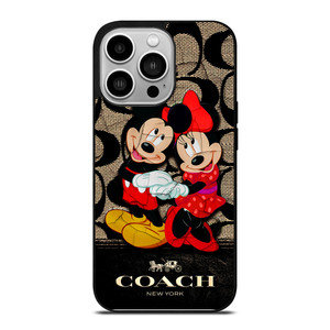 MICKEY MINNIE MOUSE COACH iPhone 14 Pro Case MICKEY MINNIE MOUSE COACH iPhone 14 Pro Case