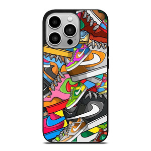 NIKE SHOES ART COLLAGE iPhone 14 Pro Case NIKE SHOES ART COLLAGE iPhone 14 Pro Case