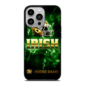NOTRE DAME IRISH LOGO GREEN iPhone 14 Pro Case NOTRE DAME IRISH LOGO GREEN iPhone 14 Pro Case