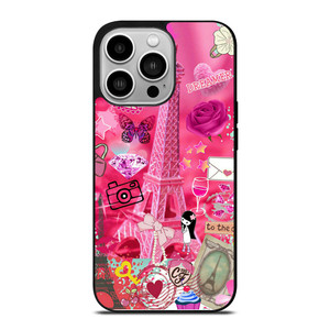 PINK PARIS CUTE iPhone 14 Pro Case