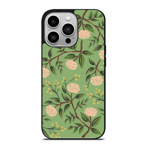 RIFLE PAPER EMERALD PEONIES iPhone 14 Pro Case