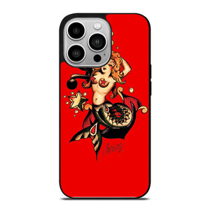 SAILOR JERRY MERMAID TATTOO iPhone 14 Pro Case SAILOR JERRY MERMAID TATTOO iPhone 14 Pro Case