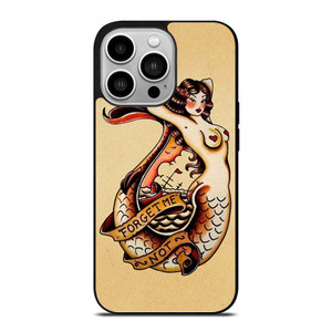 SAILOR JERRY TATTOO MERMAID iPhone 14 Pro Case SAILOR JERRY TATTOO MERMAID iPhone 14 Pro Case