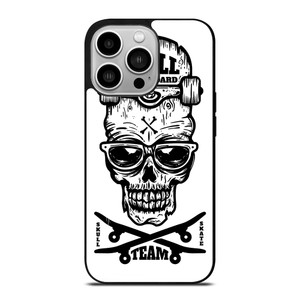 SKULL SKATEBOARD TEAM LOGO iPhone 14 Pro Case SKULL SKATEBOARD TEAM LOGO iPhone 14 Pro Case