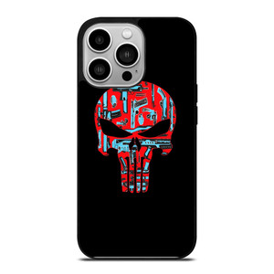 THE PUNISHER SKULL RED BLUE ARTWORK iPhone 14 Pro Case THE PUNISHER SKULL RED BLUE ARTWORK iPhone 14 Pro Case