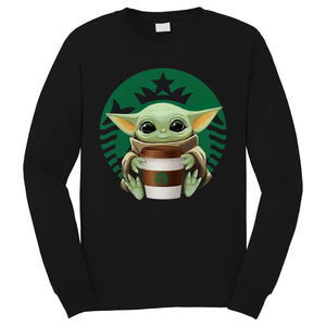 BABY YODA STARBUCK COFFEE Long Sleeve T-Shirt BABY YODA STARBUCK COFFEE Long Sleeve T-Shirt