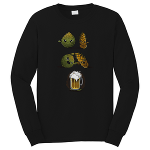 BEER FUSION ALCOHOL Long Sleeve T-Shirt BEER FUSION ALCOHOL Long Sleeve T-Shirt