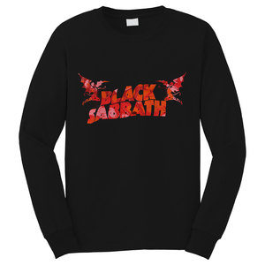BLACK SABBATH ROCK BAND LOGO Long Sleeve T-Shirt BLACK SABBATH ROCK BAND LOGO Long Sleeve T-Shirt